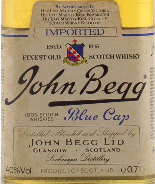 John Begg Blue Cap Blended Scotch Whisky, Scotland | prices