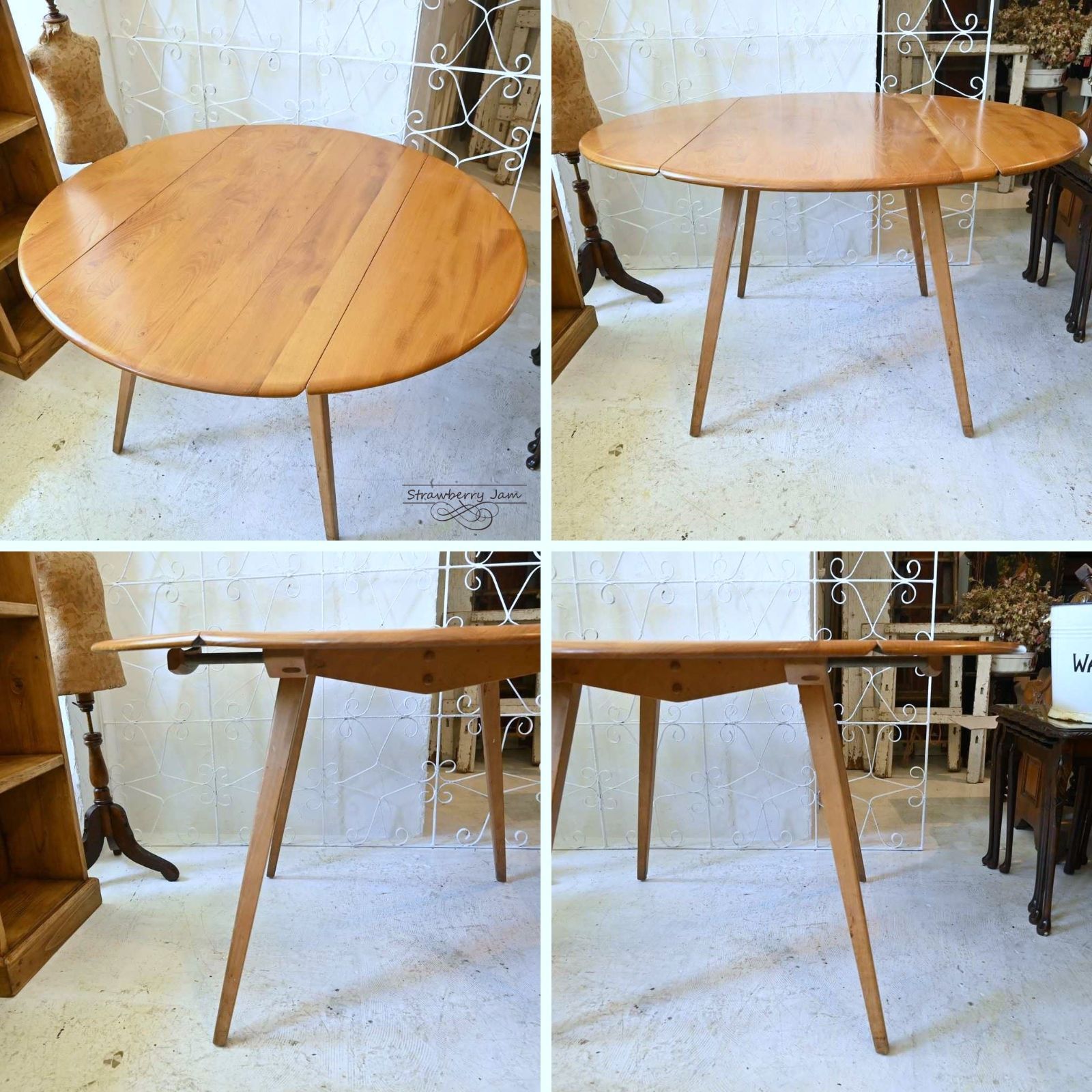 L3705-220 英国アンティーク ゲームテーブル ダイニングテーブル L3705