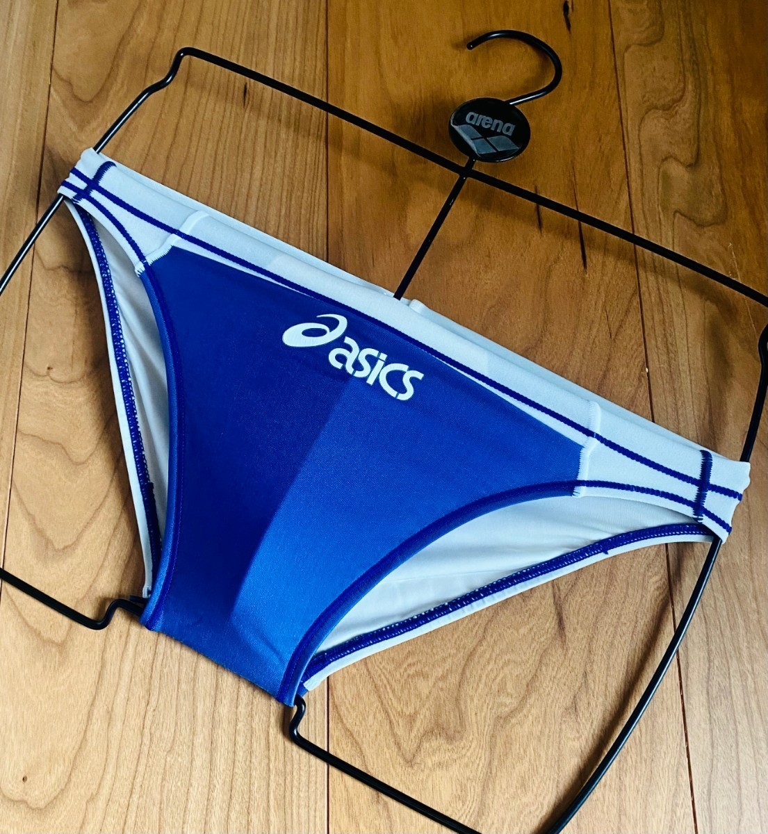 asics 競パン ハイドロCD サイドロゴ ブルー サイズS 工場 asics 競