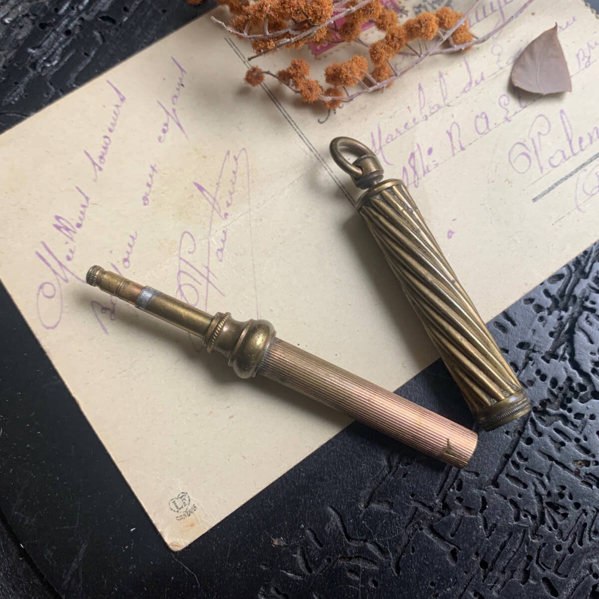 アンティーク 19世紀 つけペン&ペンシル一体型ペン