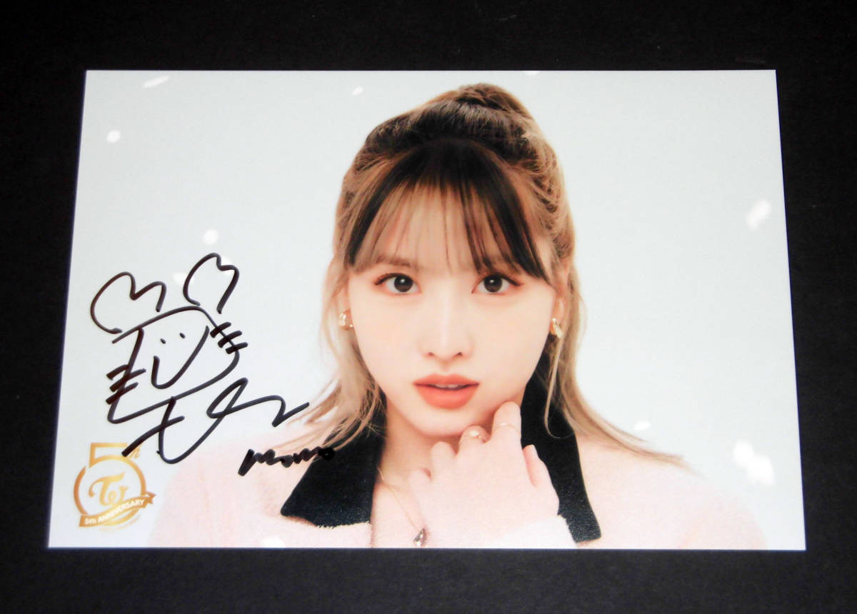 SHOW TIME TWICE モモ 直筆サイン入りチェキ ラキドロ TWICE モモ