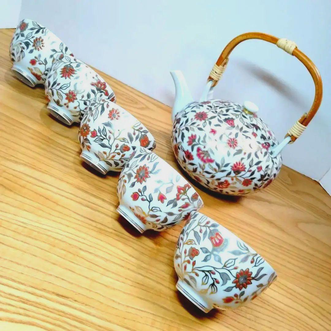 ☆ 平安貴古 清水焼 草花茶器揃 美術品・アンティーク・コレクション