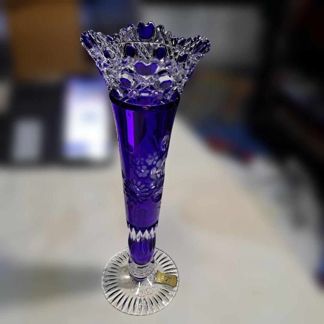 マイセンクリスタル マイセンフラワー　一輪挿し　 新品未使用 マイセンクリスタル マイセンフラワー 一輪挿し レッド MFO/1024/23R