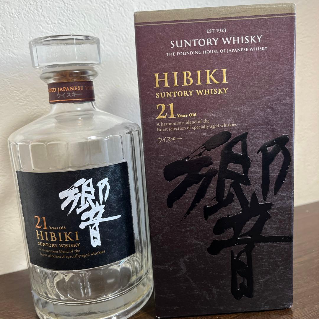響 21年 空瓶 箱付き 響21年 黒響 空瓶 箱付き サントリー響 21年 ウイスキー 700ml 空き