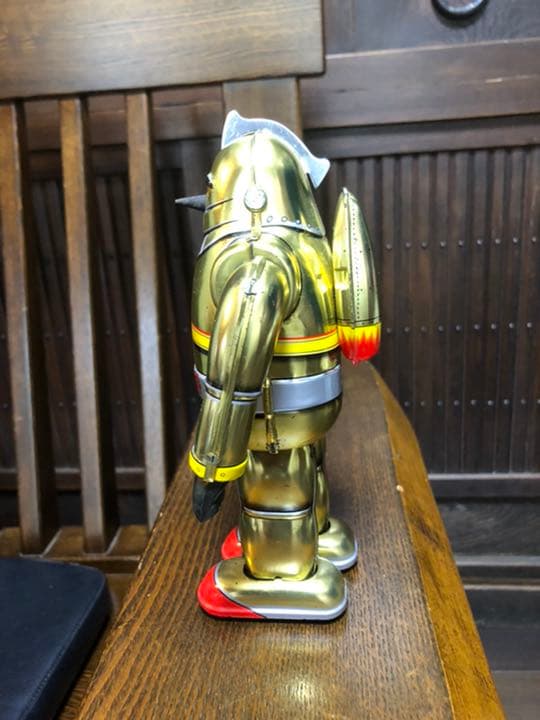 【新品・未使用】鉄人28号NO1 大阪ブリキ 10周年記念版 ゴールド